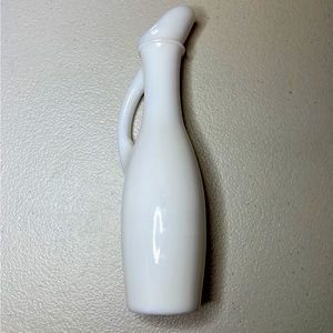 Vintage Milk Glass Pitcher Vase ID-16